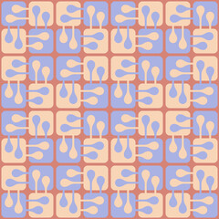 Simple abstract seamless pattern - decorative accent for any surfaces.