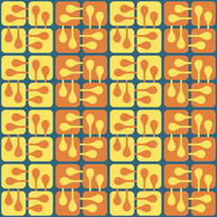 Simple abstract seamless pattern - decorative accent for any surfaces.
