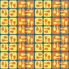 Simple abstract seamless pattern - decorative accent for any surfaces.