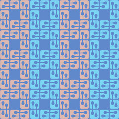 Simple abstract seamless pattern - decorative accent for any surfaces.