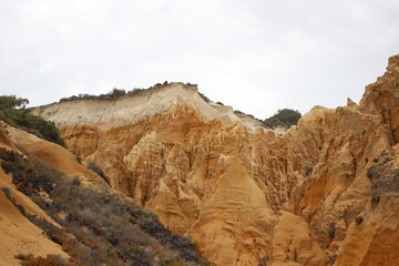 Sand rock near beach
