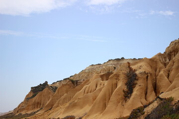 Sand rock near beach