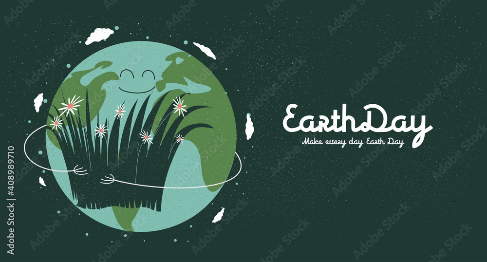 Canvas Prints earth day. international mother earth day. earth in green. environmental problems and environmental 