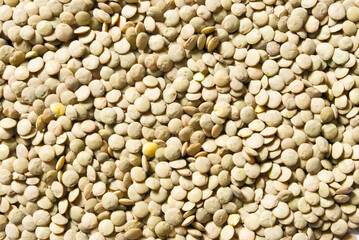 close up of a pile of lentils