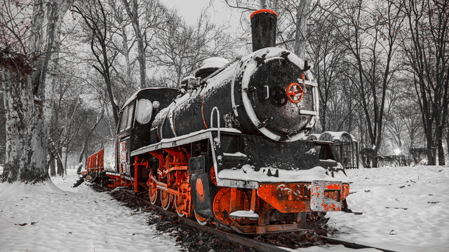Old park train in local parc