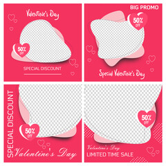 Template Instagram for valentine's day sale