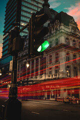 Fototapeta premium traffic light trails