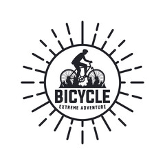 Bicycle logo. Ride Bicycle logo.