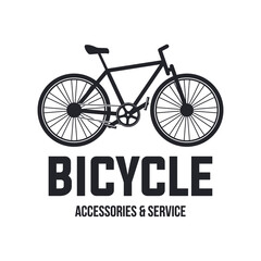 Bike badge vector. Bike logo