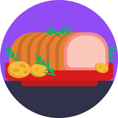 Christmas Food Icons. 