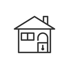 Lockdown home Icon vector illustration