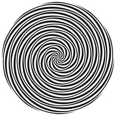 Lines in Circle Form . Spiral Vector Illustration .Technology round. Wave Logo . Design element . Abstract Geometric shape .