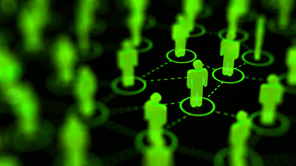 Social Web Network Background Image