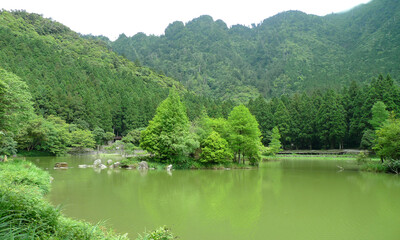 beautiful lake, MingChi forest recreation area in Yilan, Taiwan