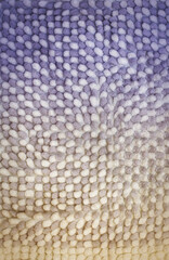 Closeup Bath Rug. Textured Background Mat Horizontal