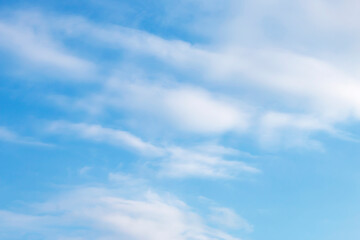 Obraz premium Beautiful white clouds in the sky.