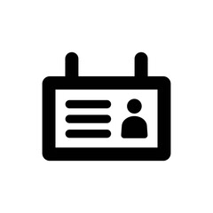 Obraz premium Human database icon