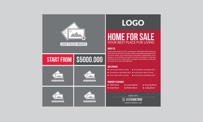 Real Estate Flyer Template (Editable)Specifications:-Size 8.5”x11” inch + 0.25 inch bleeds (Print Size) - Fully editable Illustrator AI & EPS file - Resolution: 300 DPI - Color mode: CMYK - 