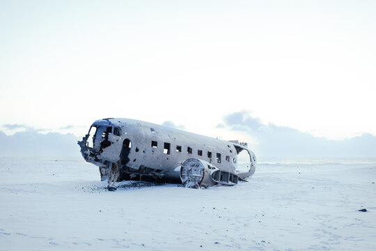 Iconic US Navy plane wreck in Solheimasandur, Iceland