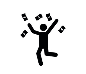 Fototapeta premium rich boy vector icon. Editable stroke. Symbol in Line Art Style for Design, Presentation, Website or Apps Elements, Logo. Pixel vector graphics - Vector