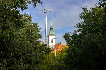 view of the Cathedral of St. Martin in Bratislava
