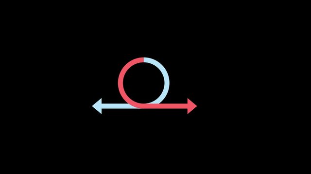 circle arrows animation, can be use as video for your project and explainer video.