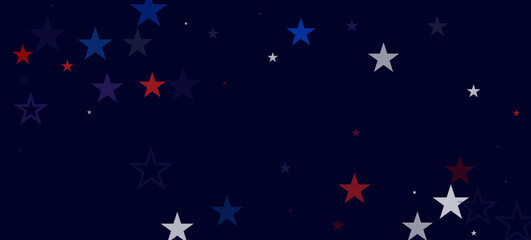 Fototapeta premium National American Stars Vector Background. USA 11th of November President's Veteran's 4th of July Memorial Labor Independence Day