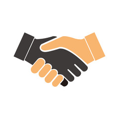 Handshake icon vector. Business handshake. contract agreement. Handshake, deal, partnership icon