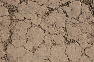 dry cracked ground, drought, poor soil, no water