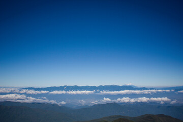 仙丈ケ岳から見る中央アルプス