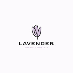 Lavender Rose logo vector icon template