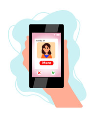 Smartphone chat messenger screen