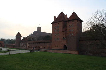 Fototapeta na wymiar Old castle in Malbork