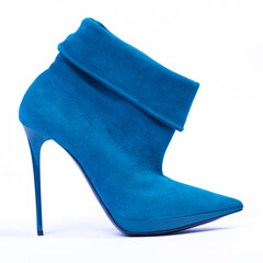 Blue women's boot..