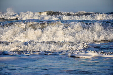 landscape with ocean waves