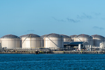 Fuel silo s in the port of Rotterdam
