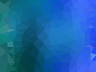Fototapeta na wymiar Polygonal pattern. Background with polygons in shades of blue and green. 