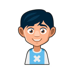Cute Young Man Avatar Character. Cartoon Style Userpic Icon. Vector