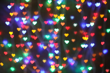 Naklejka premium abstract background with hearts