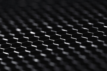 Abstract hi-tech surface with a honeycomb cells
