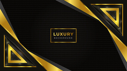 Golden luxury background template with golden pattern © Md Shahidul Islam