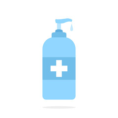 Hand sanitizer icon isolated on white background.