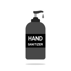 Hand sanitizer icon isolated on white background.
