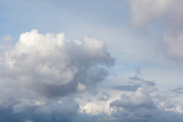 Clouds in the sky as background. Nature