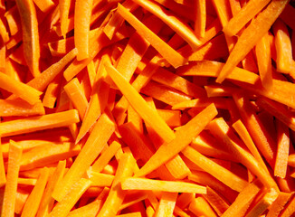 Sliced carrots as abstract background.