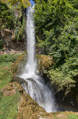 Obraz premium The famous waterfall in the city of Edessa (Greece, Central Macedonia)