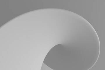 Abstract computer generated 3D distorted shape