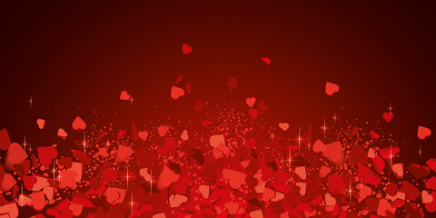 Red Hearts love background - Background for valentines day and love