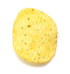 Chips isolated on white background.