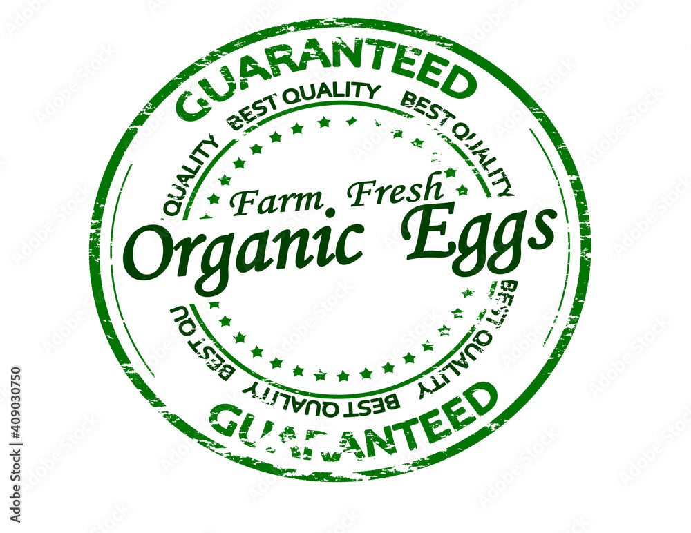 Canvas Prints organic eggs